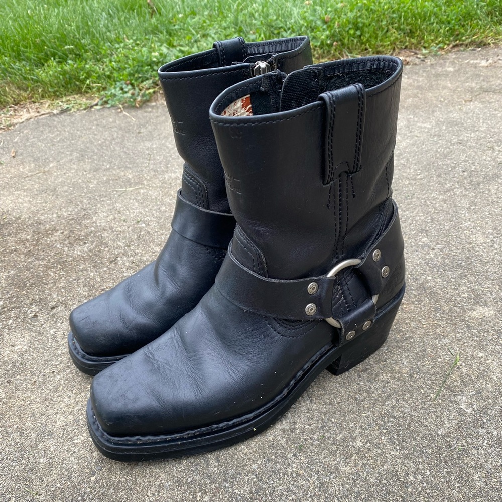 Harley Davidson ankle length riding boots